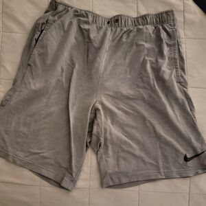 Nike Men's Light Gray Performance Athletic Shorts